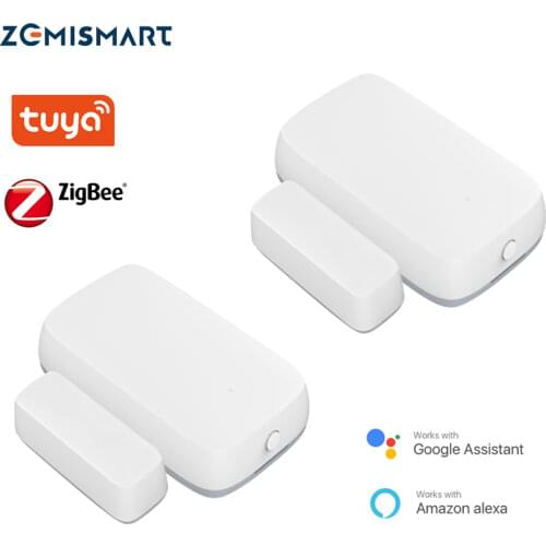Zemismart Smart Door Sensor Security Detector Tuya Zigbee Real Time Automatic Alarm Zigbee2MQTT deCONZ Alexa Google Home