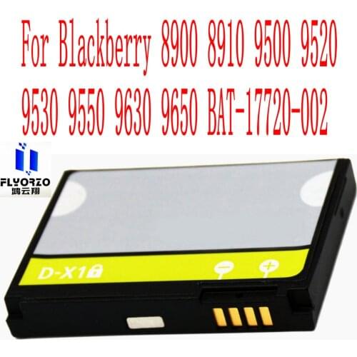 High Quality 1380mAh D-X1 Battery For Blackberry 8900 8910 9500 9520 9530 9550 9630 9650 BAT-17720-002 Mobile Phone