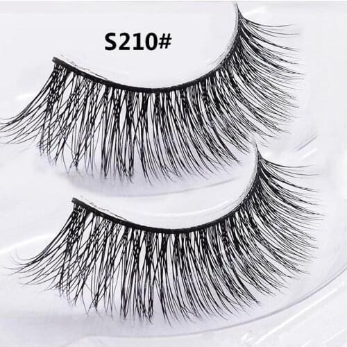 1 Pair 3D 100% Real Natural Mink Thick Fake False Eyelashes Eye Makeup Lashes Extension Beauty Tools S series