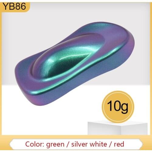 10g Chameleon Pigments Acrylic Paint Powder Coating YB86 Chameleon Dye for Cars Arts Crafts Nails De