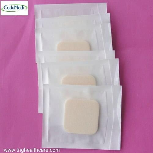 10pcs 5cm*5cm medical foam dressing wound tire bedsore dressings absorbent health care Bed sore Absorb exudate elderly dressing