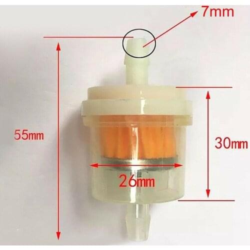 10Pcs Motorcycle Petrol Gas Fuel Gasoline Oil Filter For Scooter Motorcycle Moped Scooter Dirt Bike ATV Go Kart Oil Fuel Filter