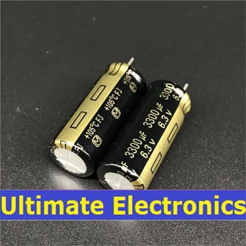 200pcs/bag 3300uF 6.3V FJ Series 10x25mm Low ESR 6.3V3300uF Motherboard Capacitor in Original bag