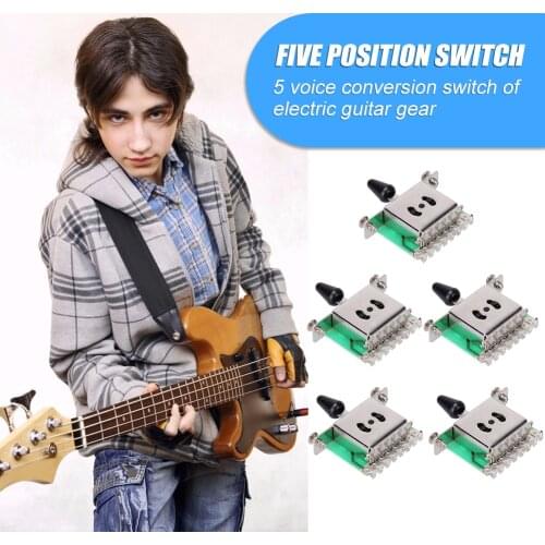 5pcs 5 Way Guitar Pickup Selector Tone Switch Instrument Supplies Musical Enjoyable for ST SQ Electric Guitars Parts Instrument