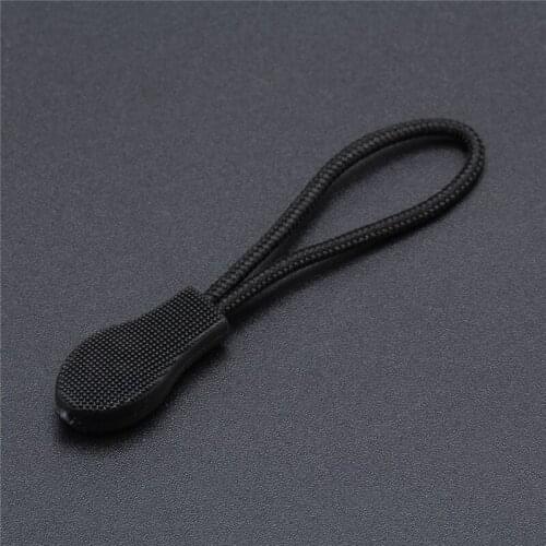 500pcs Color Zipper Pull Bag Tactical Backpack End Fit Rope Tag Fixer Zip Cord Accessories Zip Puller DIY Zip Head Lariat Slider