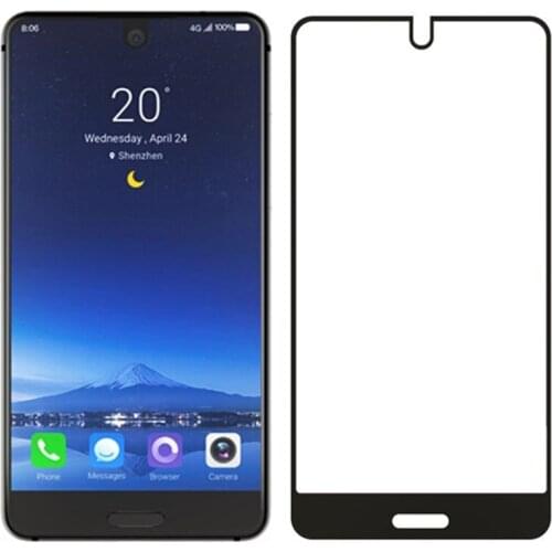 For Sharp Aquos S2 5.5 inch Screen Protector Protective Film Full Cover Black Tempered Glass