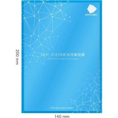FEP Film 140x200mm SLA/LCD Fep Sheets 0.15-0.2mm 3D Printer Filaments for ANYCUBIC Photon Resin UV light 3D printer impresora