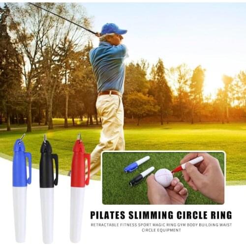 Hot Sale 1/3Pcs New Golf Ball Liner Markers Pen Red Blue Black Drawing Alignment Marks Golf Accessories Golf Sports Equiptments