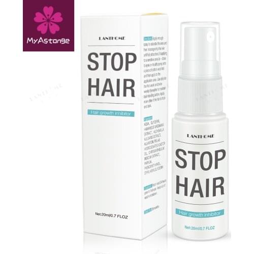 Permanent Stop Hair Growth Inhibitor Pubic Hair Repair Smooth Body Hair Removal Treatment Spray Facial Hair Remover for Women