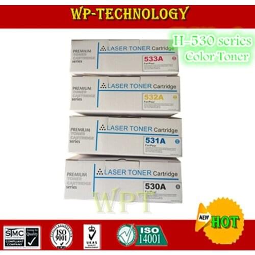 4pcs color new compatible toner cartridge suit for Hp530A Hp531A Hp532A Hp533A ,suit for HP CP2020/2024/2025/2026/2027/2024n etc