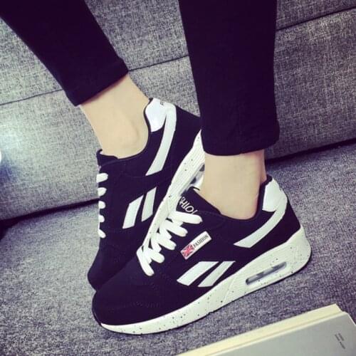 Classic Running Shoes Women Breathable Air Cushion Sneakers Leather Non-slip Light Outdoor Sport Shoes Girl Walking Gym Trainers