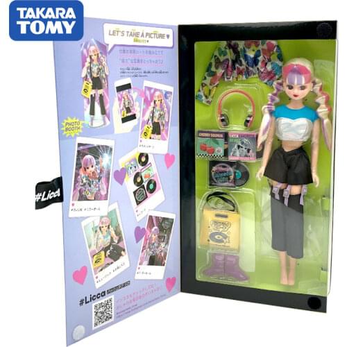 New TAKARA TOMY Japan Licca Simulation Doll Neon Butterfly Joint Movable Model Doll Action Figure Christmas Gifts Toys for Girls