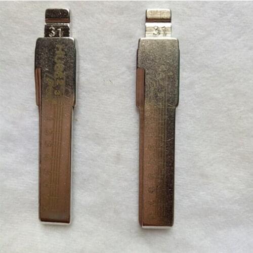 NO.31 10pcs/lot Engraved Line Key Blade For Audi VW HU66 Scale Shearing Teeth BLANK CAR KEY LOCKSMITH TOOL