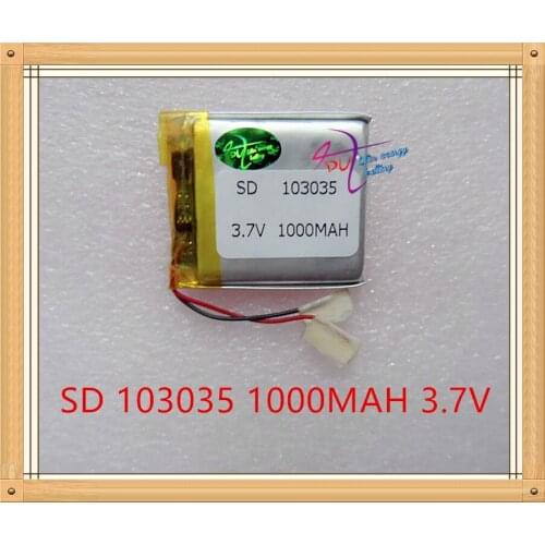 Liter energy battery 3.7V polymer lithium battery wireless phone small speaker camera 103035 1000mAh general electric core