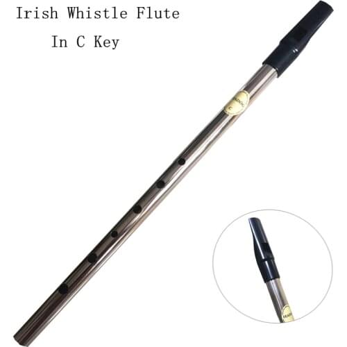 Irish Whistle Flute Feadog Tin Feadan C key Flauta 6 Hole Pennywhistle Ireland Mini Wind Musical Instrument