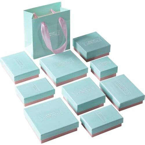 Wholesale 500pcs/lot custom High quality gift drawer boxes printed logo jewelry packaging boxes with Velvet foam inside