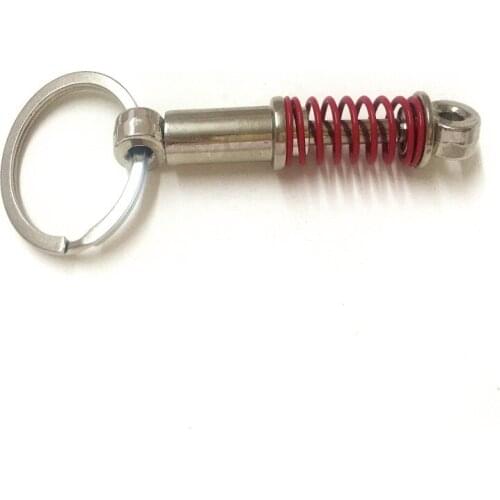 Suspension Keychain Key Chains Ring Keyrings Car Auto Coilover Spring Shock Absorber for Mercedes Audi VW Toyota Kia Nissan BMW