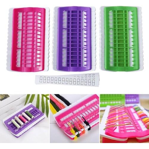 Practical Sewing Floss Thread Organizer Holder 30 Positions Cross Stitch Row Line Embroidery Floss Sewing Tool Accessories DIY