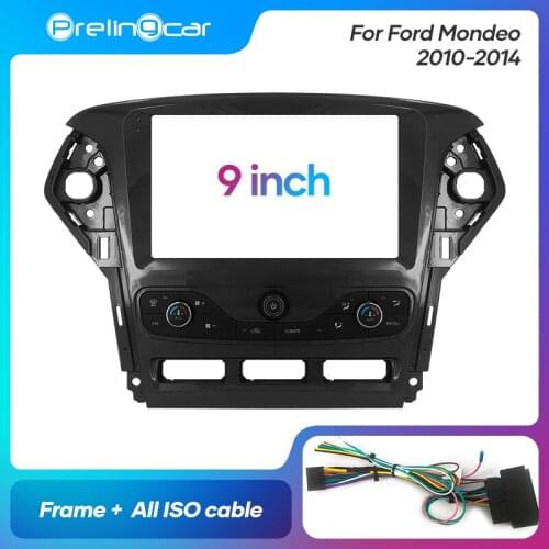 1Din 2Din Car DVD Navigation Radio Fascia Frame For Ford Mondeo 2010-2014 Stereo Receiver Player Panel Dash Trim Kits