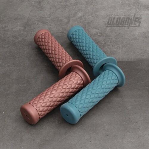 Rubber Vintage 22mm moto handlebar retro pitbikes universal motorbike accessories motorcycle cafe racer grip