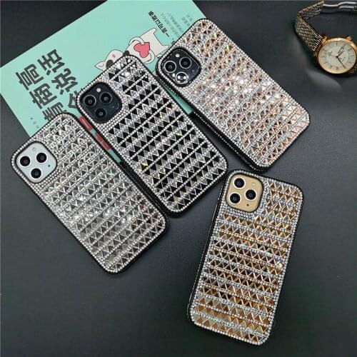 Luxury Glitter Crystal Full Diamond Case for iPhone 11 Pro MAX XS Max XR X 8 PLUS 7 Prismatic Cover for iPhone 12 PRO MAX 6 6S