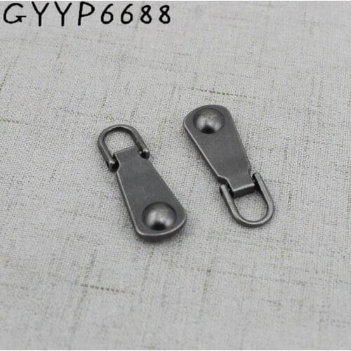 #5 Zipper puller Old silver ends handmade accessories zipper sliders bags handbags sewing material