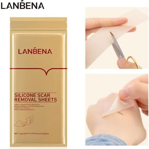 LANBENA Silicone Scar Removal Patch Waterproof Breathable Lighten Skin Acne Remove Scar Sheets Promote Skin Repair Smooths Tool