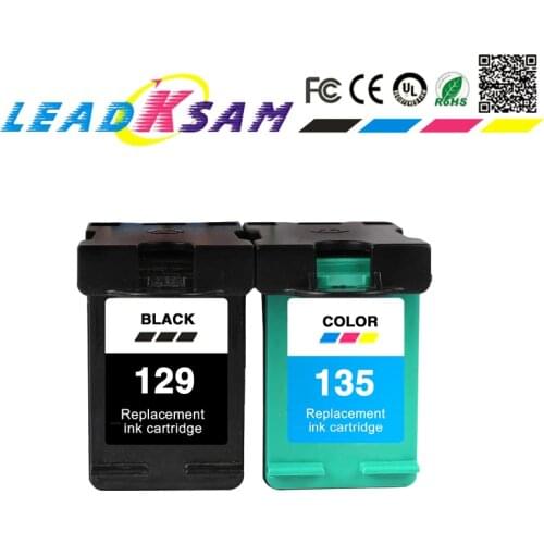 LEADKSAM 129 135 Ink cartridges Replace for hp129 for hp135 for hp Deskjet C4183 5943 6943 6983 D4163 2575 D5163 8053 Printer