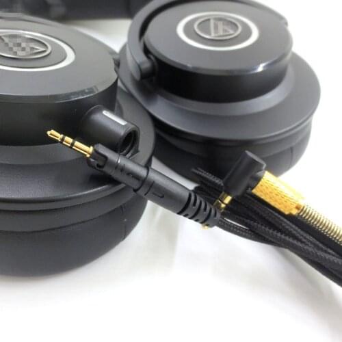 Replacement Audio Upgrade Cable for M40X M50X Headphones Microphone Volume Control 23 AugO9