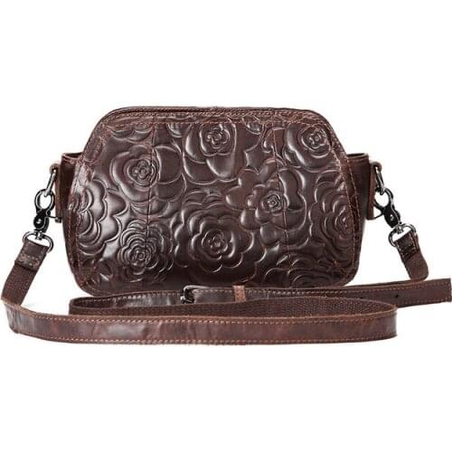 Genuine Leather Shoulder Bags for Women 2019 Top Grain Cow Leather Female Handbag