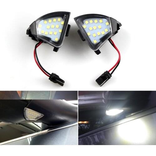2Pcs Error Free LED Under Mirror Light Puddle Lamp For VW Golf 5 GTI Mk5 MkV Jetta Passat B6 R32 Golf6 Variant Welcome Light