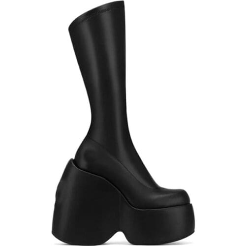 SWEET FEMALE Women's Wedge Ankle Boots