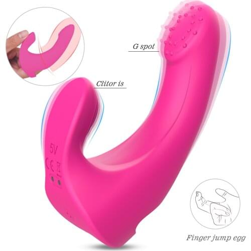 G Spot Finger Vibrator for Sex for Women Pleasure Rose Dildo Clit Stimulus Vibrating Masturbation Machine Massager Rechargeable