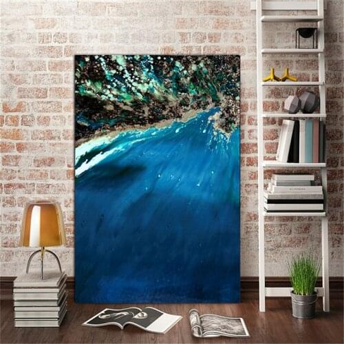 YongHe Home Decorative Canvas Printings Art Work Abstract Landscape Separate Custom Sizes Oil Paintings For Decorate Living Room