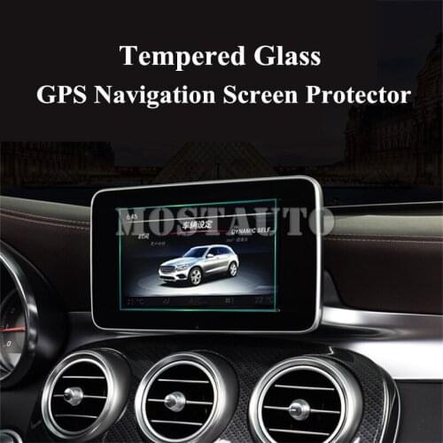 For Benz C Class W205 S205 Tempered Glass GPS Navigation Screen Protector 2014-2018 1pcs Car Accessories Interior Car Decor