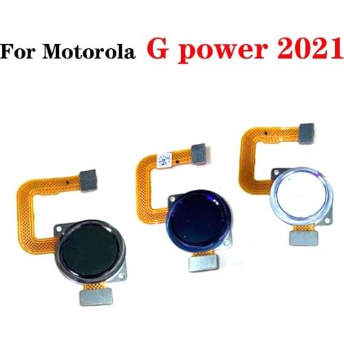 10PCS Home Button Fingerprint Sensor Flex Cable Replacement Repair Parts For Motorola Moto G Power 2021
