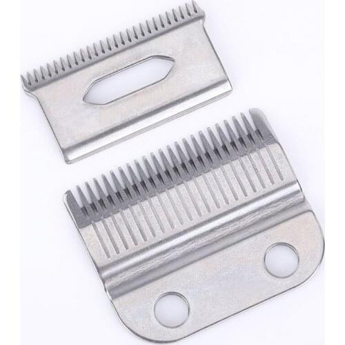 2pcs Professional Stainless Steel Detachable Clipper Blades with 2 Hole Replacement Blade Accessories