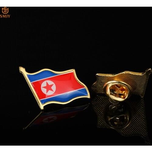 2020 Mini Korean Enamel Pin Asian National Flag Jewelry Brooch Denim Underwear Lapel Safety Buckle Badge For Travelers