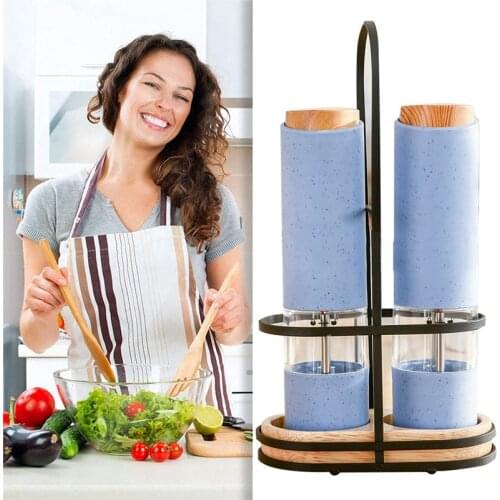 Automatic Salt Pepper Grinder Electric Ceramic Burr Mill for Herb Pepper Spice Adjustable Kitchen Grinding Gadgets