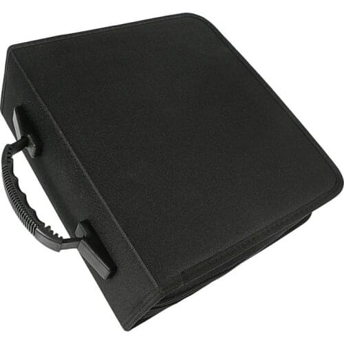 1pc 320 Discs CD Wallet PU Leather Portable Dustproof Large Capacity CD Binder CD Case CD Storage Holder DVD Holder