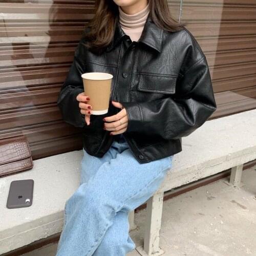 EFKGH Women's Leather Jackets