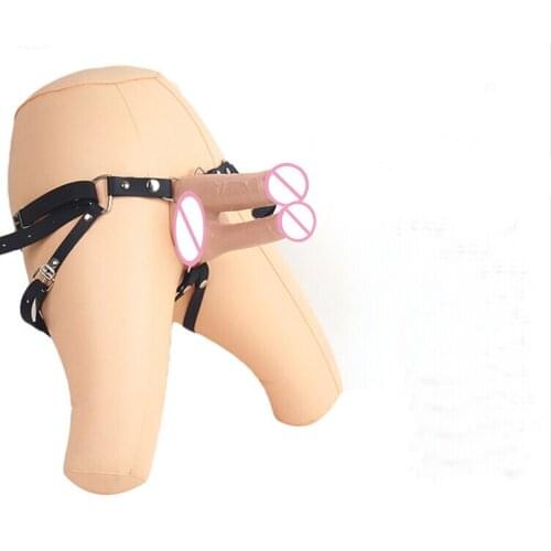 High end Lesbian Strapon, Double Dildo Elastic Harness Strap on dildos, Realistic Penis, Sex Toys for Couples Woman and man