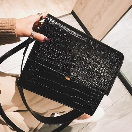 European Fashion Simple Womens Designer Handbag 2020 New Quality PU Leather Women Tote bag Alligator Shoulder Crossbody Bags