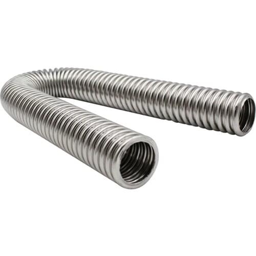 24" Flexible Upper Lower Radiator Hose Kit & Stainless Steel w/ Chrome Caps V8 Auto Accessories