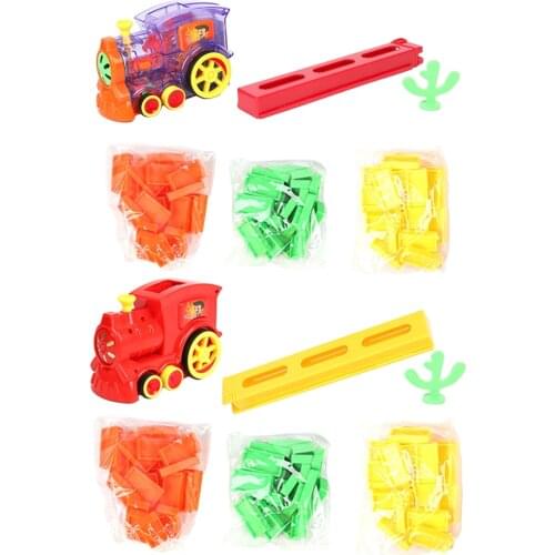 Domino Train Toy Construction and Stacking Toys Gifts for Kids Girls Boys