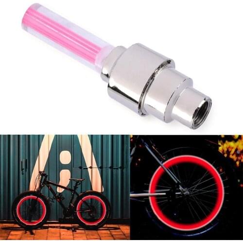 Wheel Valve LED Light Bike Light With no Battery Bicycle Tyre Lights LED Tire Valve Caps LED Light Tire Valve Cap Light Decor