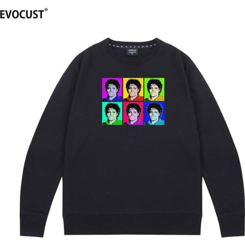 Michael Jackson Vintage Pop King of Rock and Roll bad star Sweatshirts Hoodies men women unisex Combed Cotton