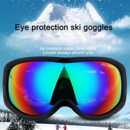 Men Women winter Ski Goggles Anti-Fog Cool UV Protection Snowboard Goggles 180+ degree