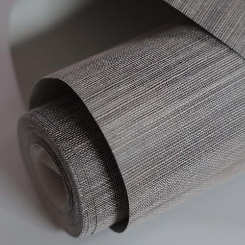 MYWIND Black bottom natural color sisal wallpaper for bed room hotel interior wallcovering