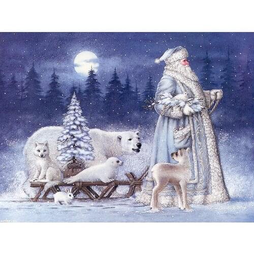 A4335 11CT/14CT/18CT/25CT/28CT christmas man patterns Counted Cross Stitch DIY Cross Stitch Kits Embroidery Needlework Sets